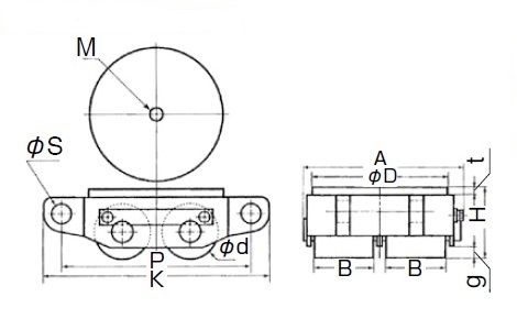 チルローラAW-10UAの主要寸法図