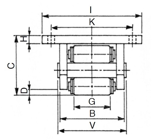 チルタンク（Type3）前からの主要寸法図