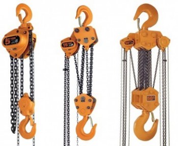 重量物を安全に吊る手動チェーンブロック（0.5t～50t）｜環境・職場